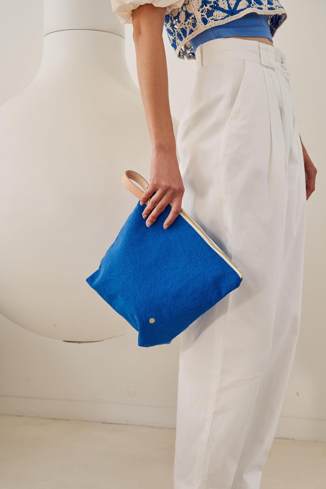 troiletry bag cotton blue
